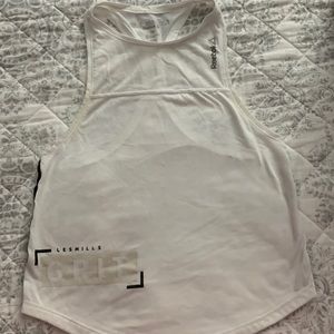 White Les Mills GRIT Reebok jersey, size XS